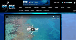 Desktop Screenshot of prodivemauritius.com